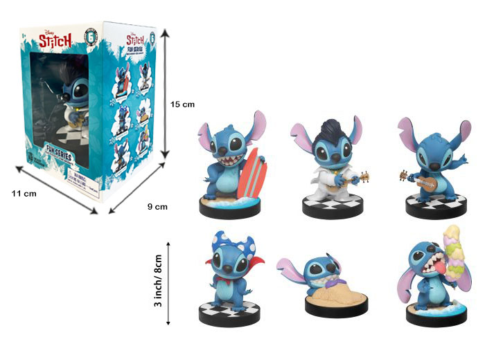 STITCH Hero Box – Stitch 8cm – Fun Series – In box (cm 11x9x15 H) 6ass…x12